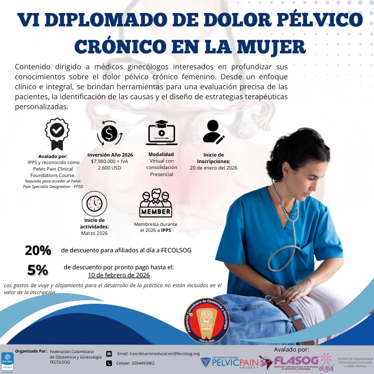 VI Diplomado de Dolor Pélvico Crónico en la Mujer
